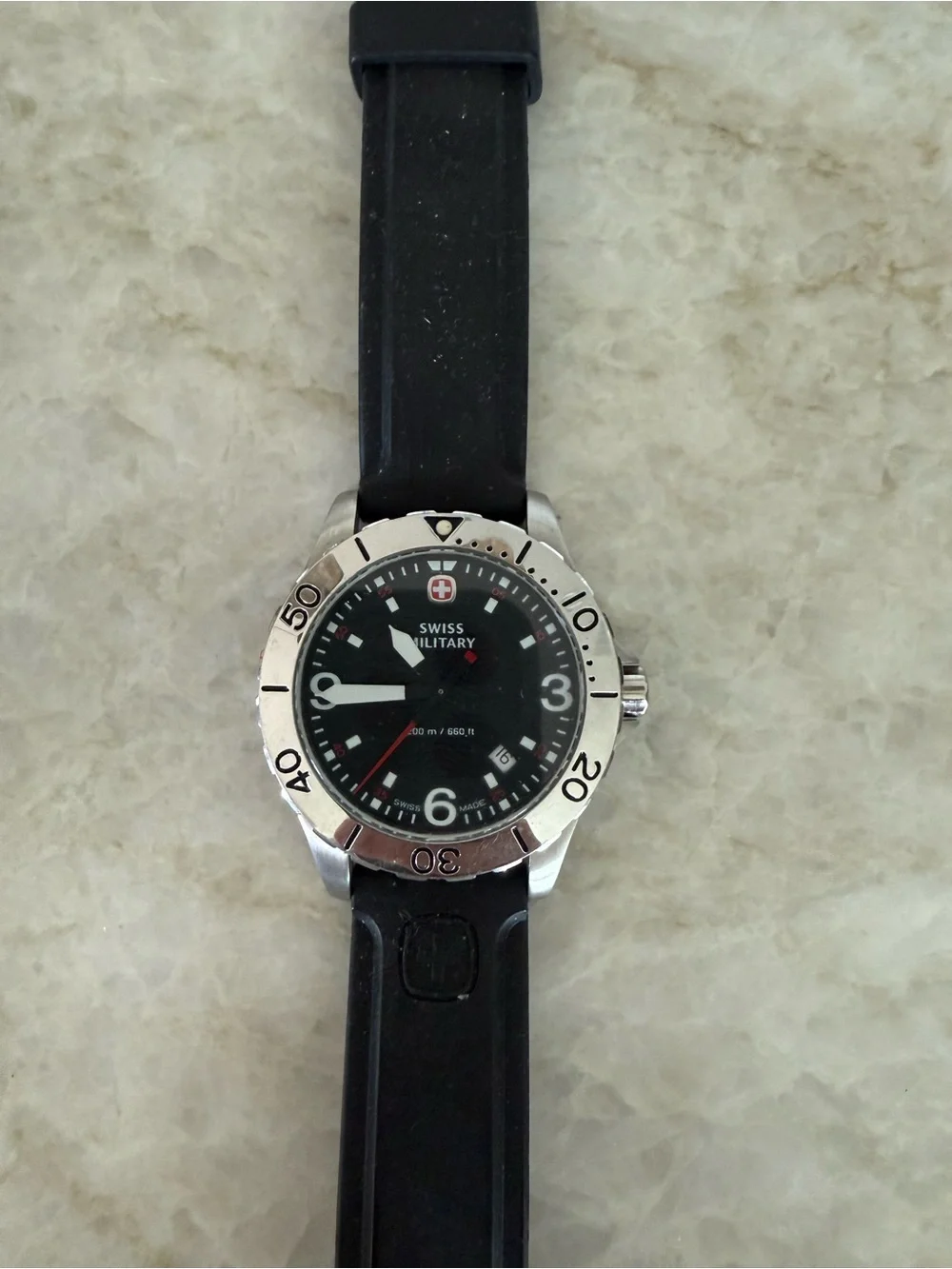 Swiss Military 7217X 200m 40mm Quartz Watch In Good Condition